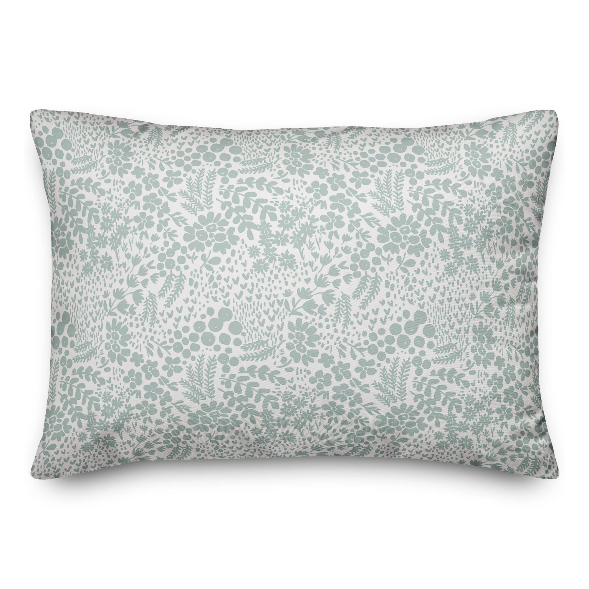 Dainty Floral Throw Pillow